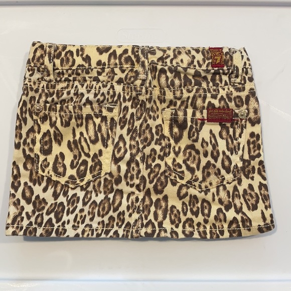 7 for all Mankind girls 24 mo leopard skirt - Picture 2 of 3